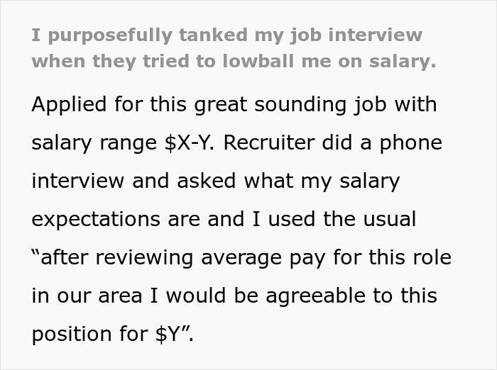 Job Candidate Tanks The Interview After Witnessing The Interviewer’s Attempt Of Lowballing