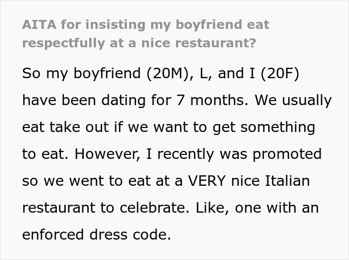 Man Eats Bruschetta And Pasta With Hands, Makes GF Leave The Restaurant Embarrassed