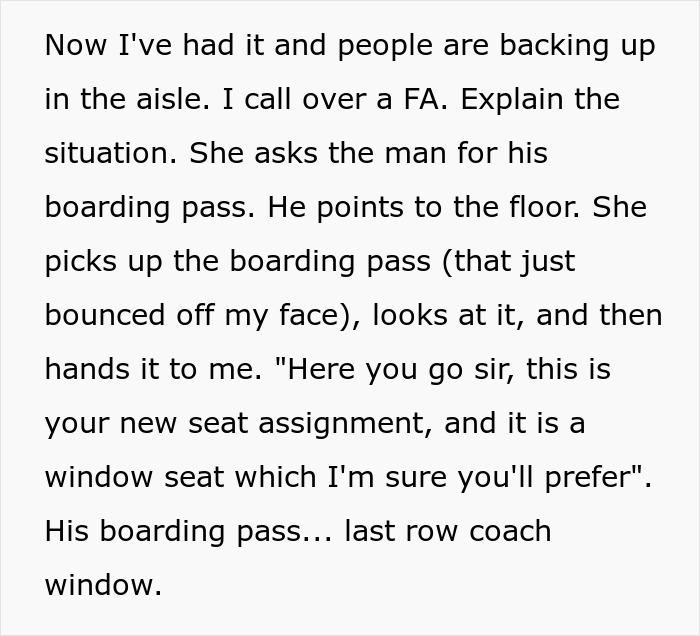 Passenger Refuses To Move From Man’s Seat, He Is Forced To Take Last Row Seat, Sparks Outrage Online