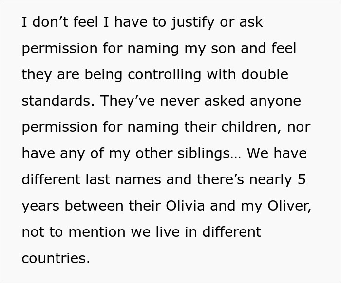 Couple Is Mad That Sis Named Newborn Similar To Their Daughter, She Calls Out Their Double Standards