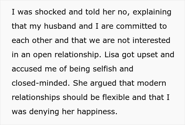 Woman Accused Of Being Selfish By Refusing To Share Her Husband Of 5 Years With Her Friend