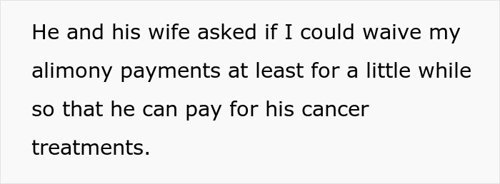 Ex-Hubby Asks Woman To Waive Alimony So He Can Pay For Cancer Treatment, She Emphasizes His Spending