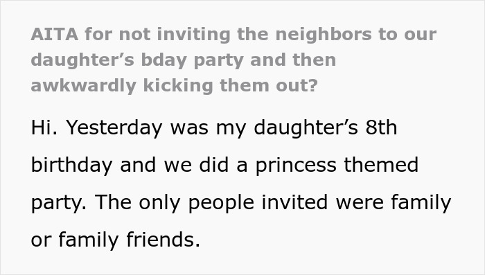 Parents See Neighbors Having A Party With Kids And Send Their Own Children There, Get Unexpected Response