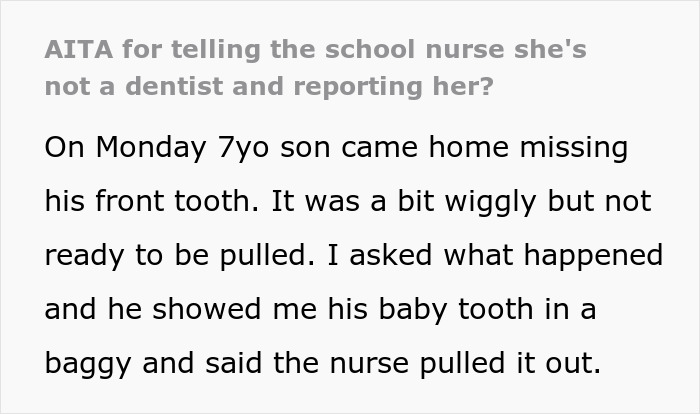 Dad Is Beyond Enraged After Son Has Baby Tooth Pulled By School Nurse For No Good Reason