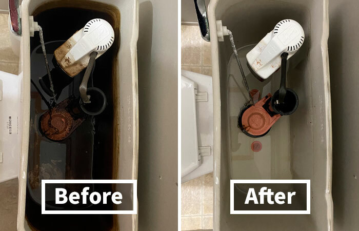 Don't Let Hard Water Stains Ruin Your Porcelain Throne, Banish Them With This Powerful Instant Power Toilet Tank Cleaner