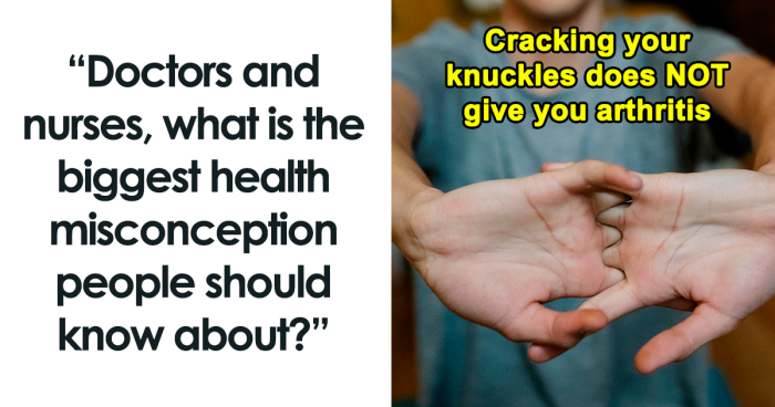 63 Old Misconceptions About Healthcare That Are Still Widespread