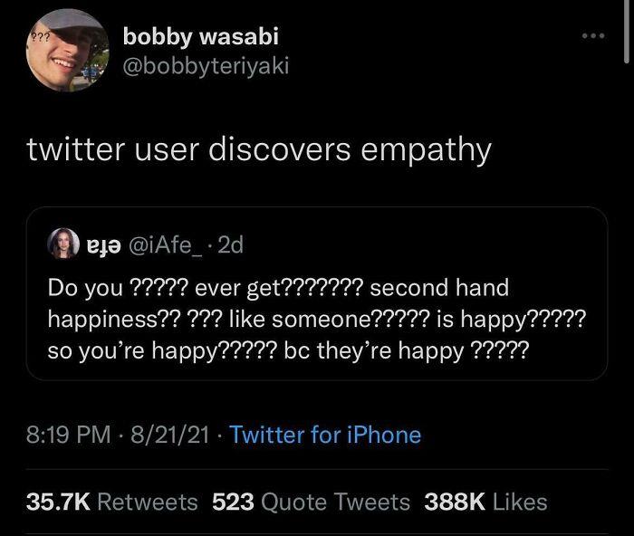 Twitter User Discovers Empathy