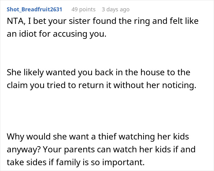 Woman Threatens To Call The Police On ‘Thief’ Sister, Then Begs Her To Babysit