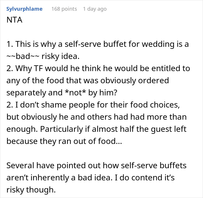 Bride Is Furious Guests Ordered Pizzas Because Her Family Ate Most Of The Food