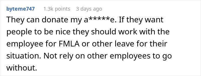 “It Finally Happened”: Woman Is Furious After Boss Expects Her To “Donate” PTO To A Coworker