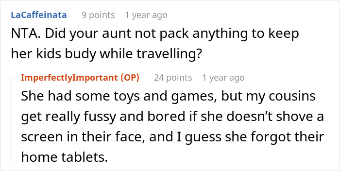 Unprepared Aunt Desperately Asks Teenager To Give Tablet To Her Kids On A Long Flight, He Pettily Refuses