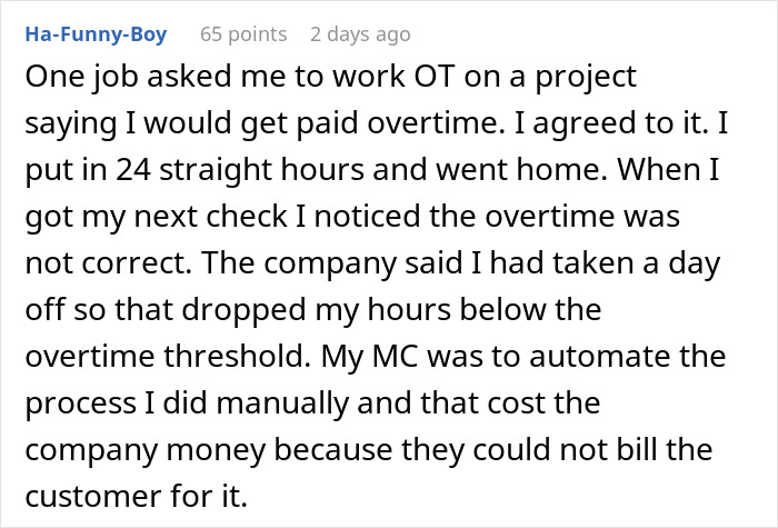 Supervisor Follows Orders To The Letter, Surprises Management With 24 Hours Of Overtime