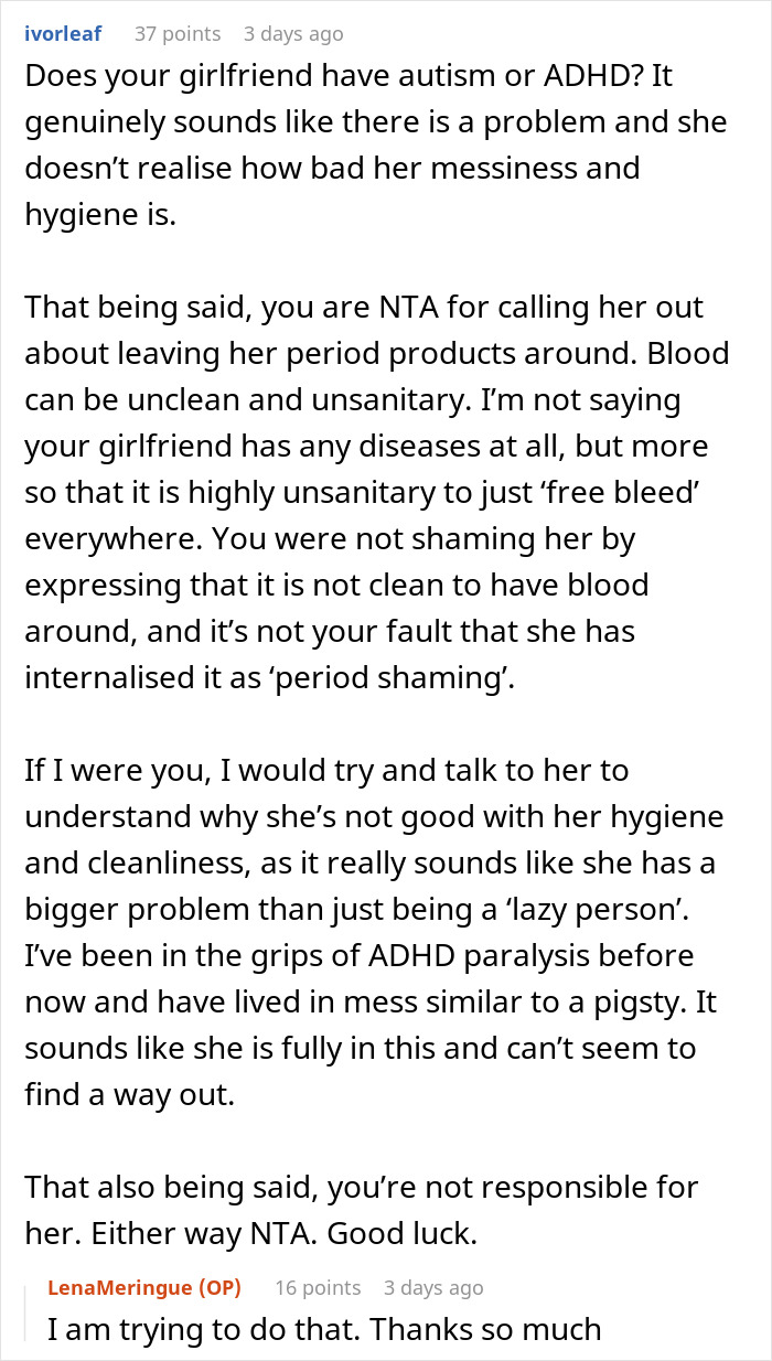 Guy Tries To Be Patient With "Gross" GF, Can't Handle It Anymore