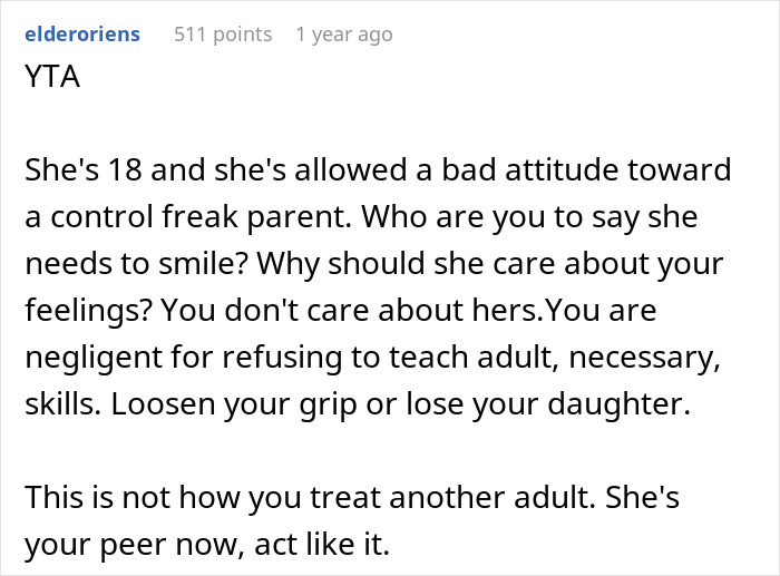 Parents Decide Not To Teach Their Daughter To Drive Because She Shows Emotions They Don’t Like