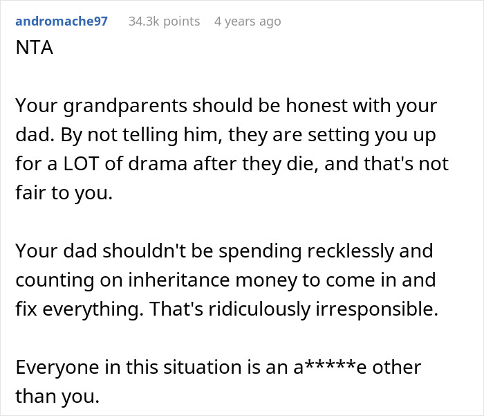 Guy Expects To Get Parents' Fortune, His Child Is In Two Minds To Tell Him He Won't Get Anything