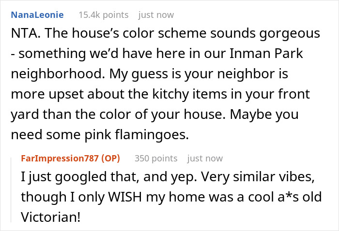 Homeowner Is Sick Of Neighbor's Complaints About Their Bright Color House, Tells Him To Get A Life