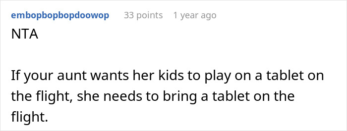 Unprepared Aunt Desperately Asks Teenager To Give Tablet To Her Kids On A Long Flight, He Pettily Refuses