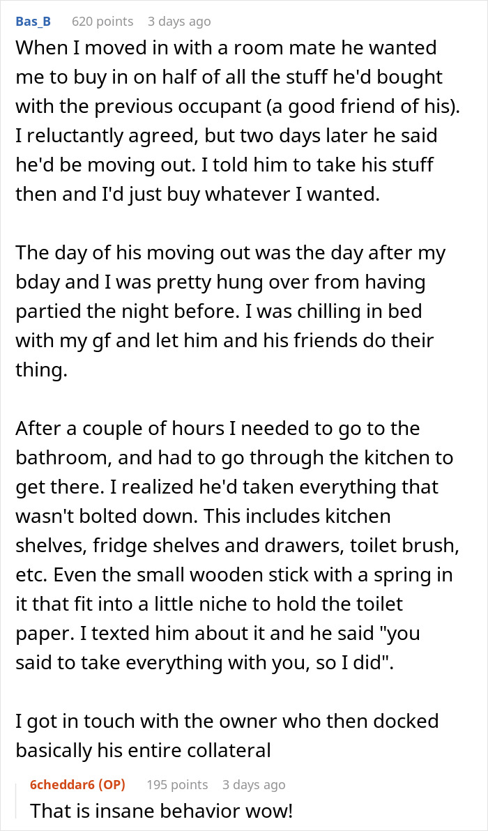 Woman Does Exactly As Told After Annoying Roommate Demands She Take Her Stuff And Leave