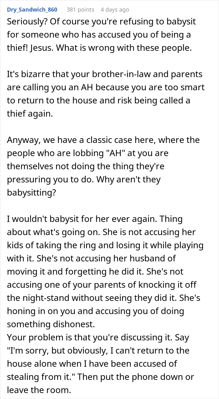 Woman Threatens To Call The Police On ‘Thief’ Sister, Then Begs Her To Babysit