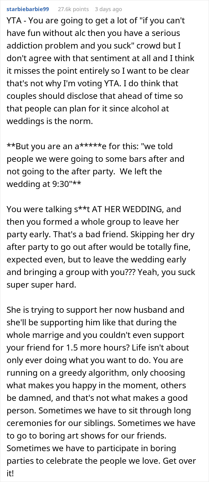 Couple Make Their Wedding Dry Without Warning The Guests, Get Mad When They Start Leaving