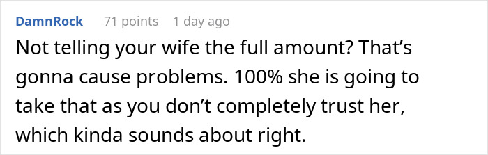 Man Receives Lifechanging Inheritance, Doesn't Want To Tell Wife Full Sum, Sparks Discussion Online