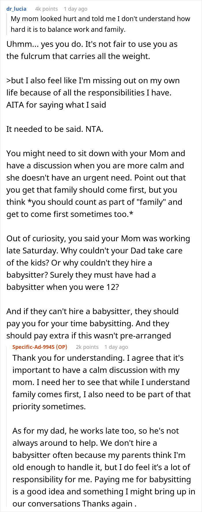 "AITA For Telling My Parents They Should Have Thought Twice Before Having More Kids?"