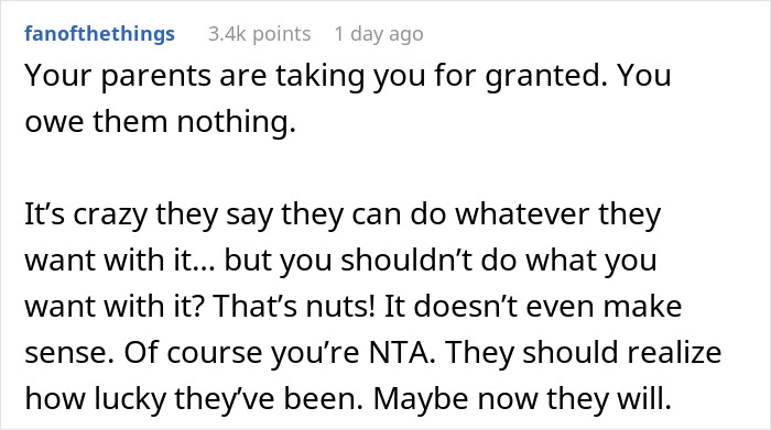 Parents Try To Help "Useless" Son At Their Expense, Brother Refuses To Be A Part Of It