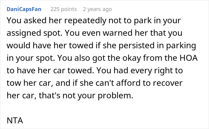 Woman Repeatedly Takes Pre-Paid Parking Spot, Faces Trouble When Owner Gets Her Car Towed