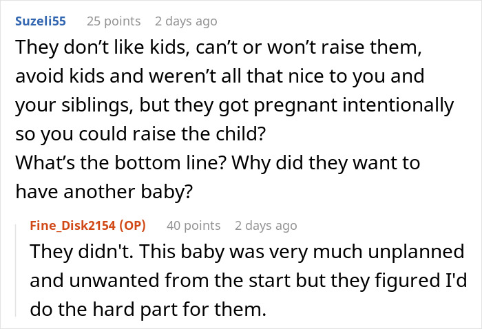 Teen Son Tells Parents To Place Their Baby For Adoption If They Won’t Raise It, They Are Outraged