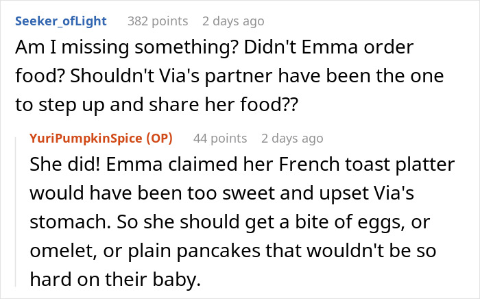 Man Called Selfish And Heartless For Not Sharing Half Of His Food With A Pregnant Woman