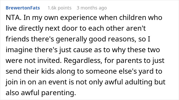 Parents See Neighbors Having A Party With Kids And Send Their Own Children There, Get Unexpected Response