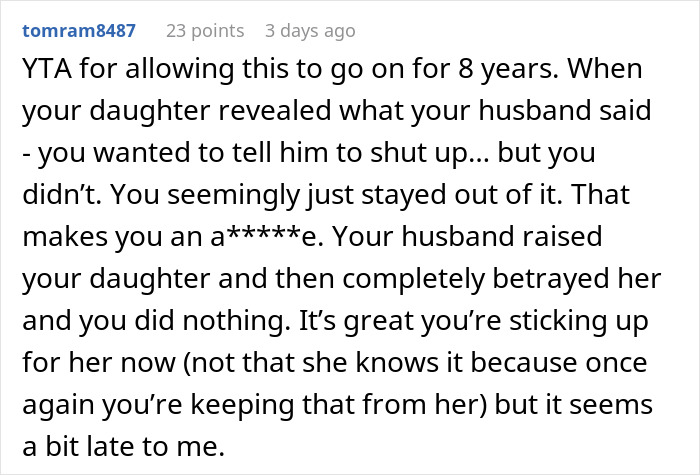 Woman Catches Stepfather Saying She’s Not His “Real” Child, Makes Him Regret It Years Later