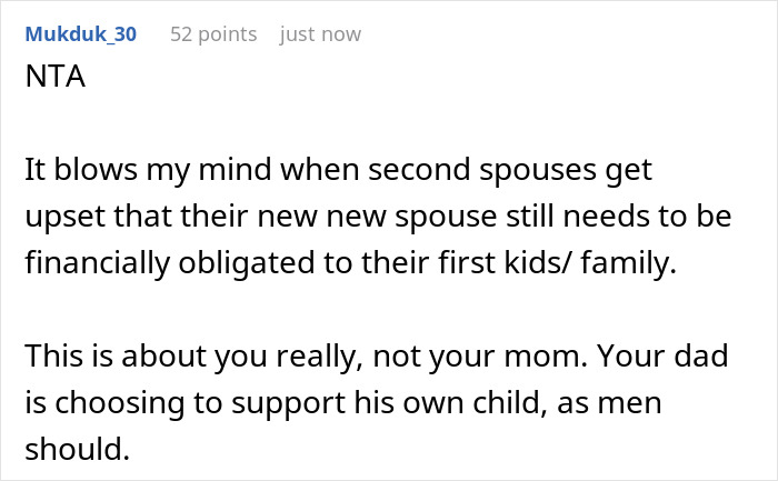 "[Am I The Jerk] For Shrugging When My Dad's Wife Told Me They Need All Of Dad's Money Right Now?"