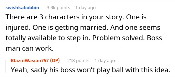 “Set The Example”: Manager Ordered To Work On His Wedding Day And Honeymoon