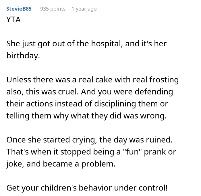 Mom Defends Her Sons’ Birthday Prank Directed At Her Stepdaughter, Folks Online Tear Her To Shreds