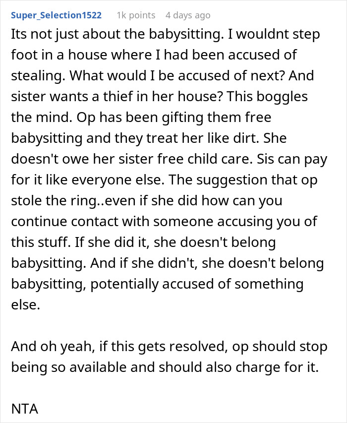 Woman Threatens To Call The Police On ‘Thief’ Sister, Then Begs Her To Babysit