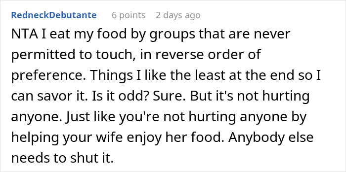 “AITAH For Serving My Wife Less Food Than Me And Our Guests?”