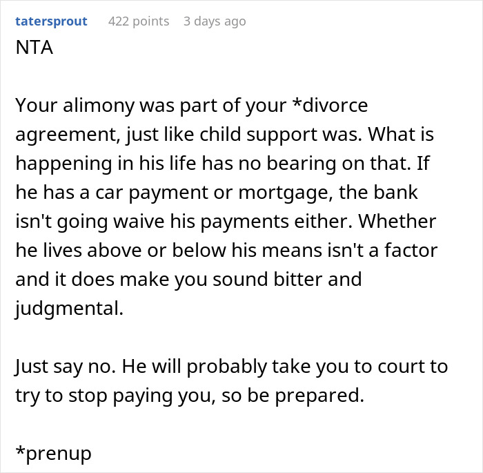 Ex-Hubby Asks Woman To Waive Alimony So He Can Pay For Cancer Treatment, She Emphasizes His Spending