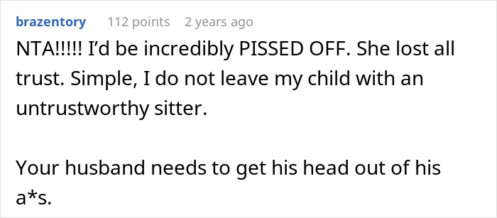 “AITA For Not Letting My MIL Babysit My Daughter?”