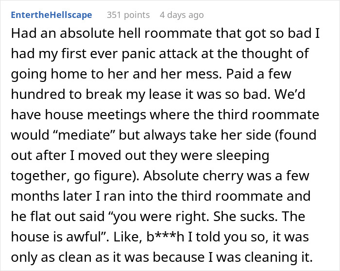 Woman Does Exactly As Told After Annoying Roommate Demands She Take Her Stuff And Leave