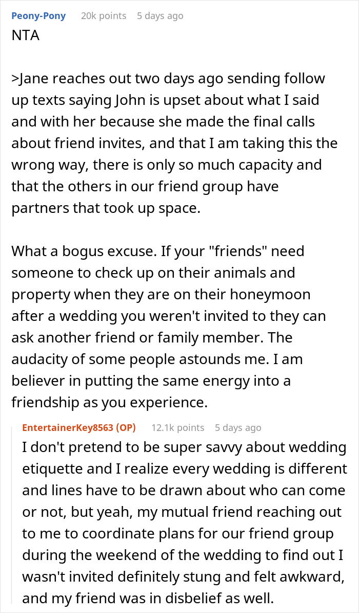 Couple Count On Friend’s Help After Not Inviting Him To The Wedding, Get A Reality Check