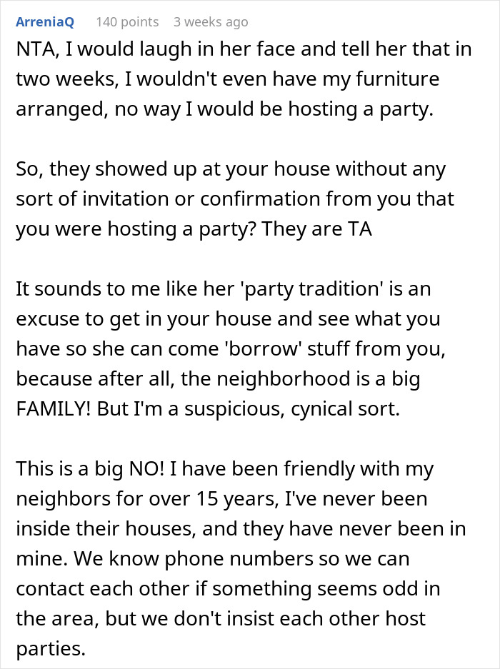 “She’s Crazy”: Newcomer Doesn’t Want To Join Neighborhood Tradition, Karen Doesn’t Take No For An Answer