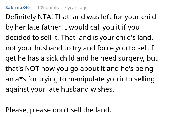 Woman Won’t Sell Daughter’s Inheritance Just So Her Stepson Can Get Surgery, Clashes With Husband