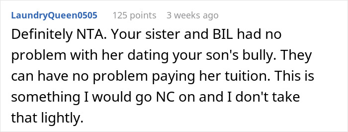 Man Livid After Niece Brings His Son's Bully To Family Gathering, Cuts Off Her College Tuition