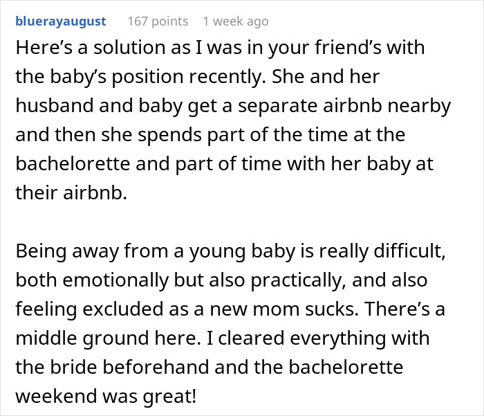 Group Chat Turns Silent After Woman Tells New Mom Not To Bring Her Baby To Bachelorette