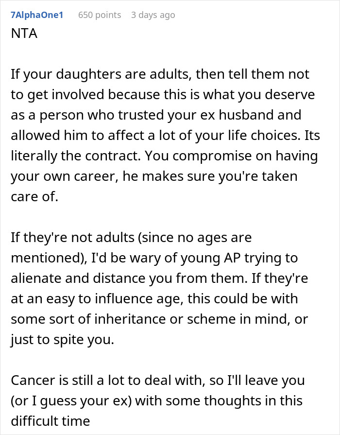 Ex Hubby Asks Woman To Waive Alimony So He Can Pay For Cancer Treatment  She Emphasizes His Spending - 35