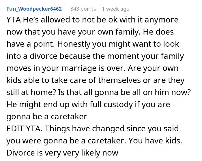 Husband Doesn’t Want To Lose His Privacy, Won’t Allow In-Laws To Move In, Wife Tells Him To Leave