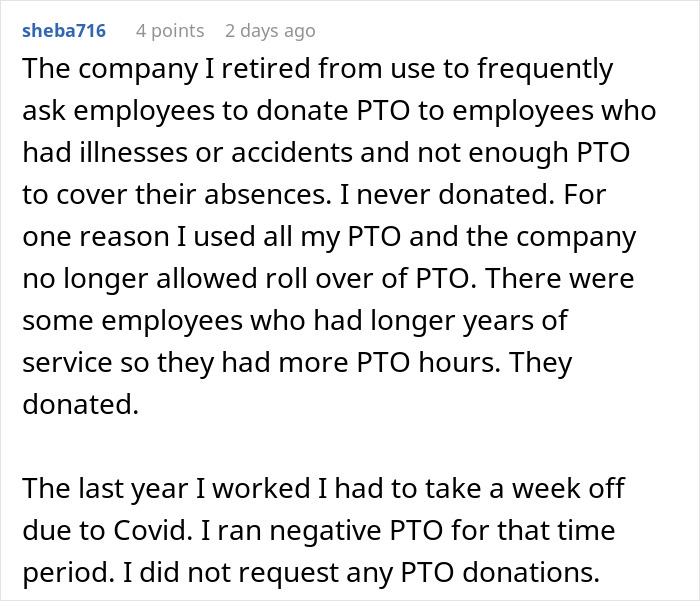 “It Finally Happened”: Woman Is Furious After Boss Expects Her To “Donate” PTO To A Coworker