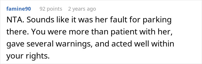 Woman Repeatedly Takes Pre-Paid Parking Spot, Faces Trouble When Owner Gets Her Car Towed