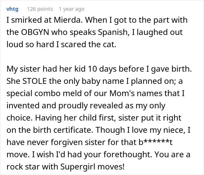 Woman Gives Friend A Fake Baby Name, They Steal It And Find Out The Hard Way What It Means